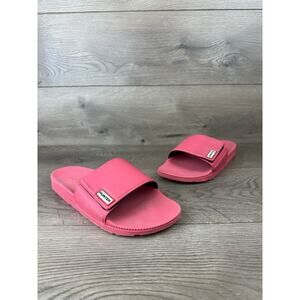 HUNTER Original Adjustable Slide Sandal Peony Pink UK Size 7 US Size 9